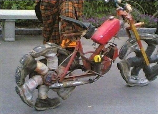 Lustige Motorradbilder