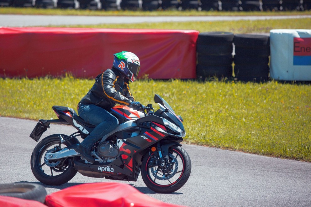 Aprilia RS 457 Test 2024 on the Supermoto track - Image 20