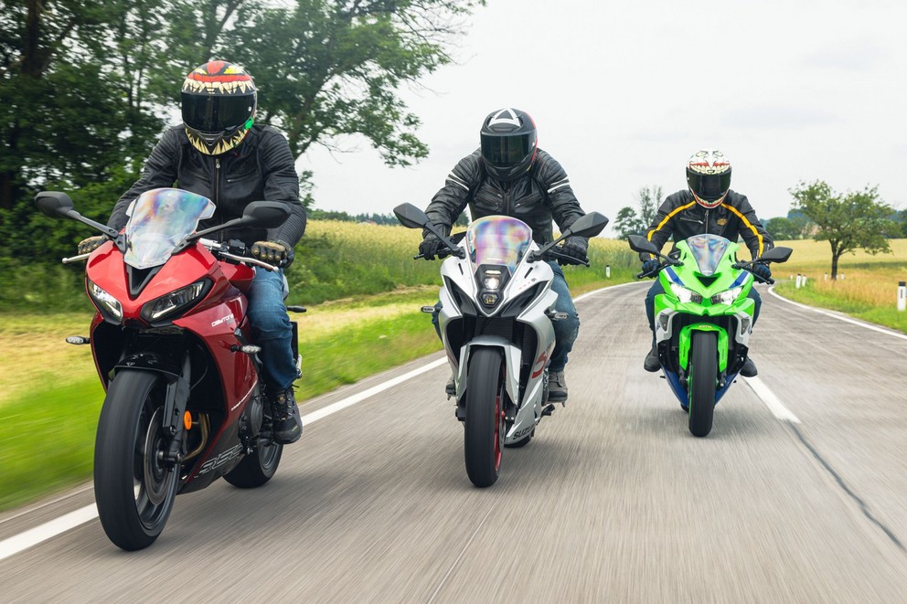 Kawasaki Ninja ZX-4RR vs. Suzuki GSX-8R vs. Triumph Daytona - Bild 44